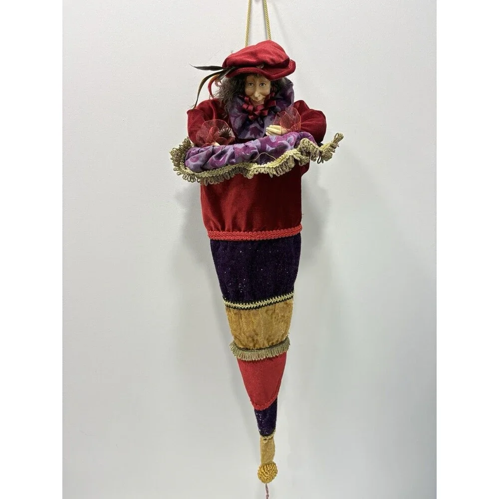 Katherine’s Collection Enchantress Wall Pocket 30” Hanging Decor Rare Jester Dol